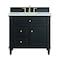James Martin Vanities 36'' Single Vanity, Black Onyx w/ 3 CM Eternal Jasmine Pearl Quartz Top 424-V36-BKO-3EJP - alternate 1